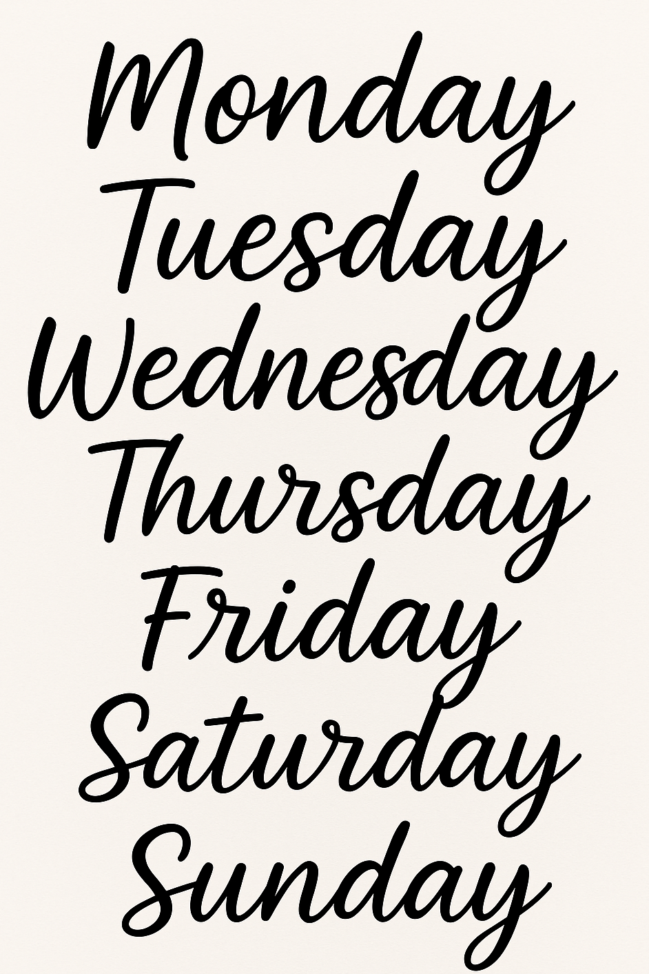 ✨ Laundry Room Vinyl Décor Set – Days of the Week Labels – Aesthetic Home Décor – Sticky Chix ✨