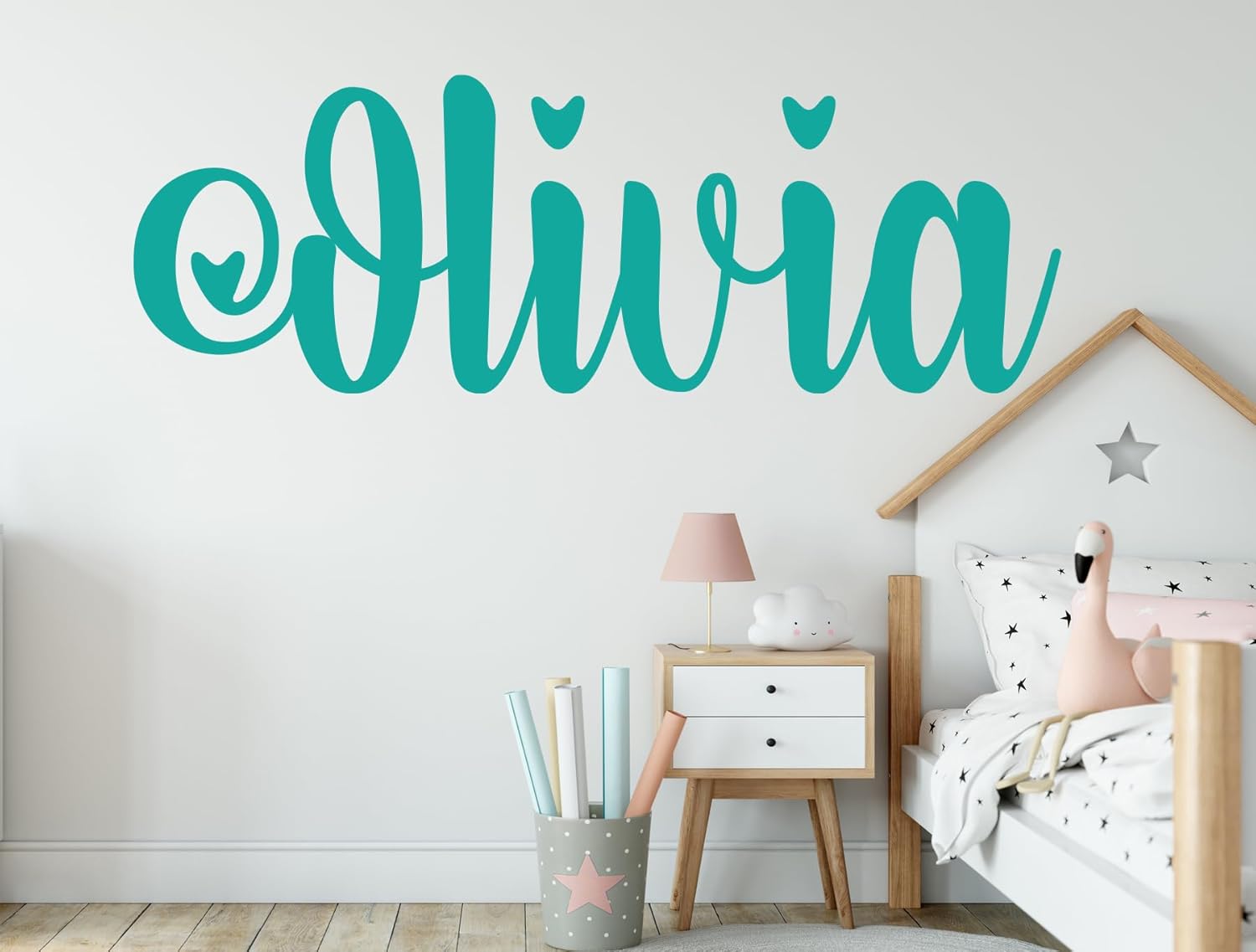 ✨ 11" Custom Nursery Name Wall Decal – Personalized Vinyl Baby Room Décor – Sticky Chix ✨
