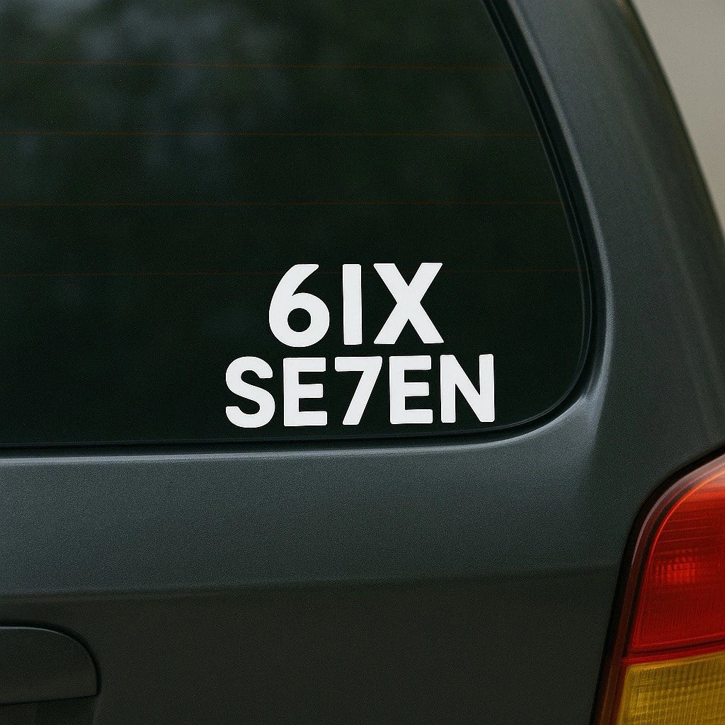 ✨ 4" VIRAL SIX SEVEN Vinyl Decal Sticker – Trending Meme – Any Color – Sticky Chix ✨