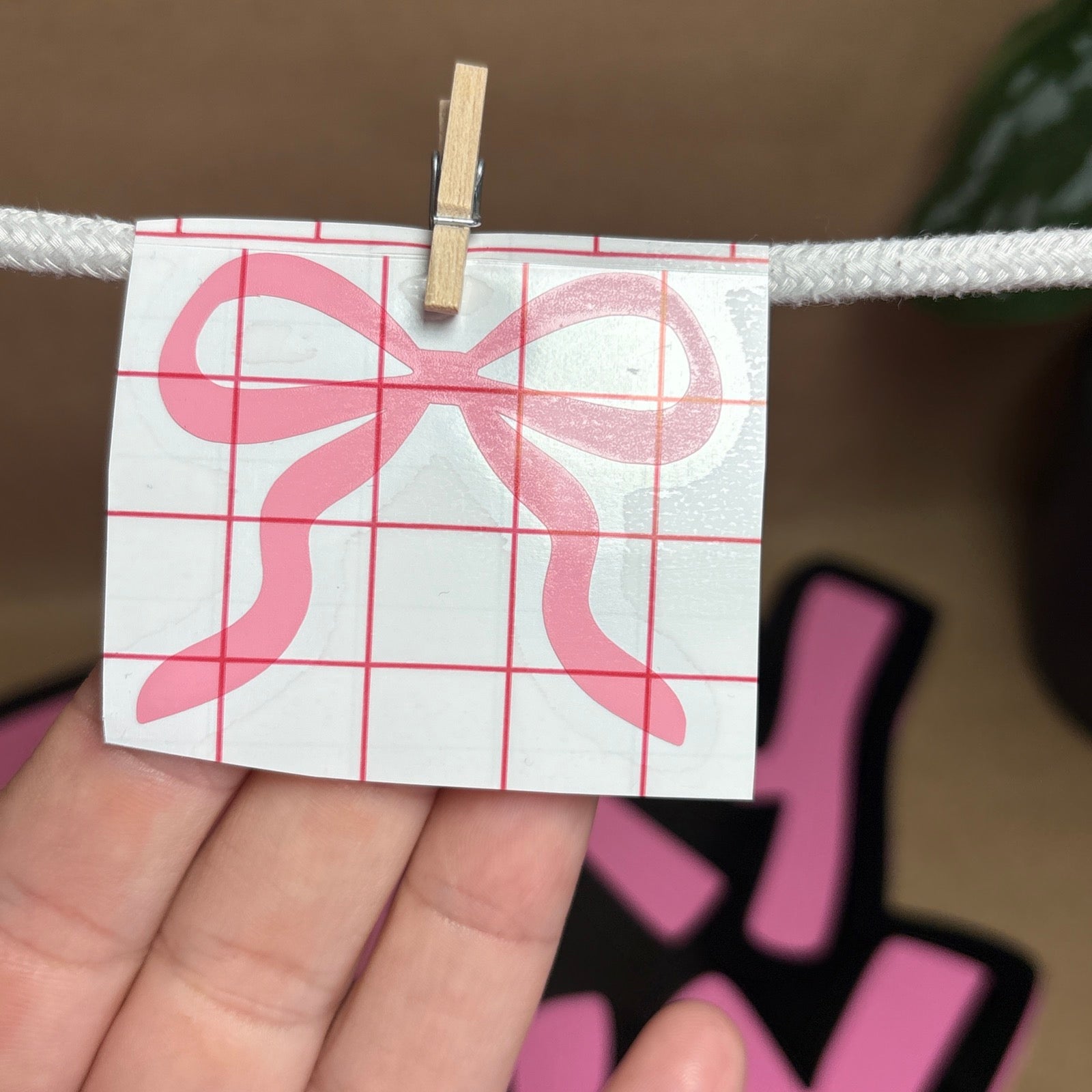 2" Car Girl Mini Bow Set – Cute Vinyl Mirror Bows set of 2