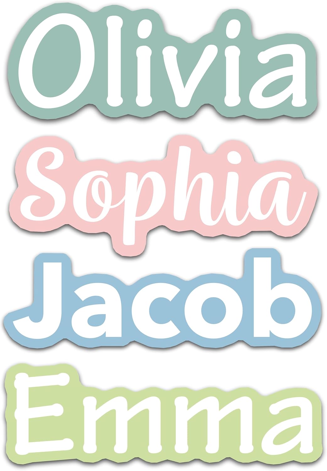 ✨ 4" Custom Name Sticker – Personalized Vinyl Name Decal – Waterproof & Durable – Any Color – Sticky Chix ✨