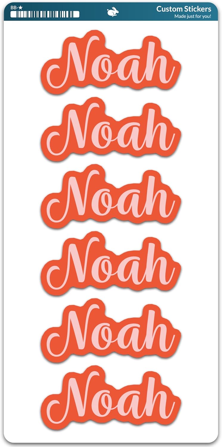 ✨ 4" Custom Name Sticker – Personalized Vinyl Name Decal – Waterproof & Durable – Any Color – Sticky Chix ✨