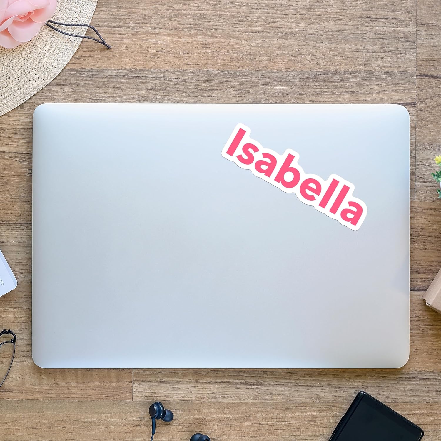 ✨ 4" Custom Name Sticker – Personalized Vinyl Name Decal – Waterproof & Durable – Any Color – Sticky Chix ✨