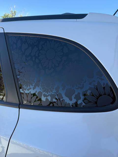 Rear window, full window, decal, sticker, matte, black, or any color