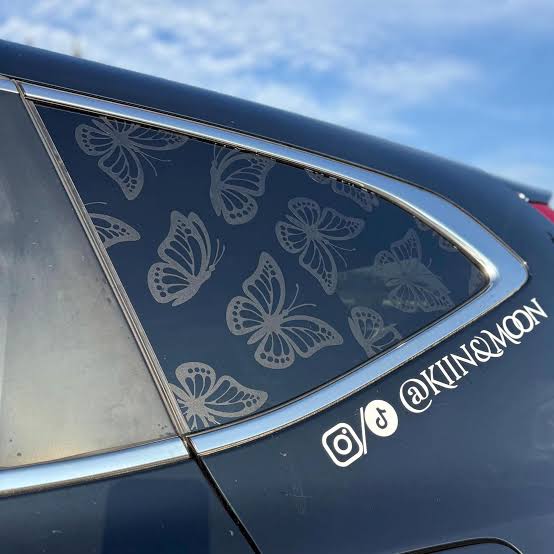 Rear window, full window, decal, sticker, matte, black, or any color