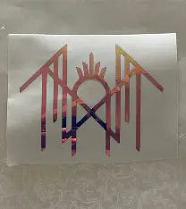 Sleep Token Inspired Vinyl Decal – 5 Inch White – Waterproof Car Window Sticker