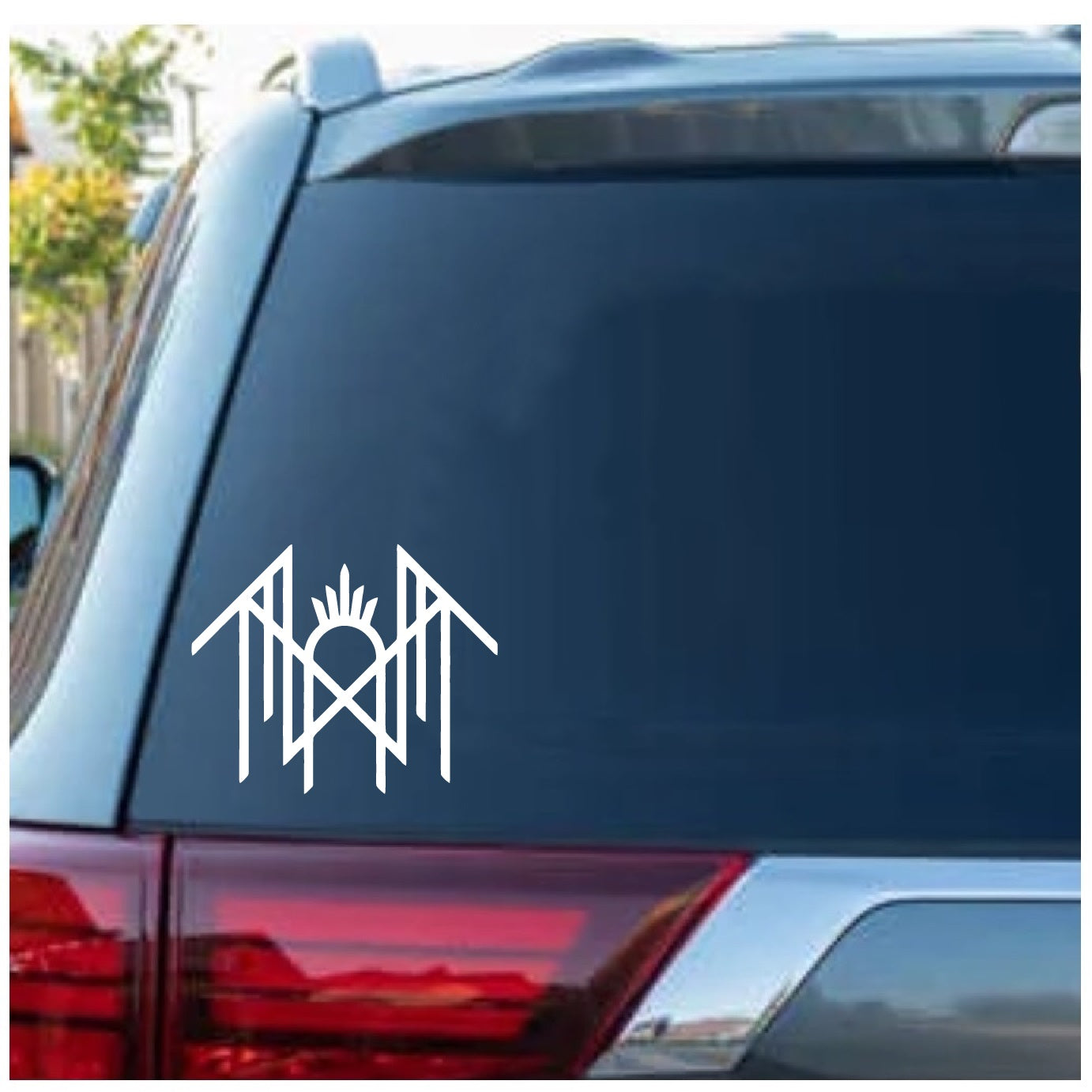 Sleep Token Inspired Vinyl Decal – 5 Inch White – Waterproof Car Window Sticker