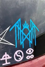 Sleep Token Inspired Vinyl Decal – 5 Inch White – Waterproof Car Window Sticker