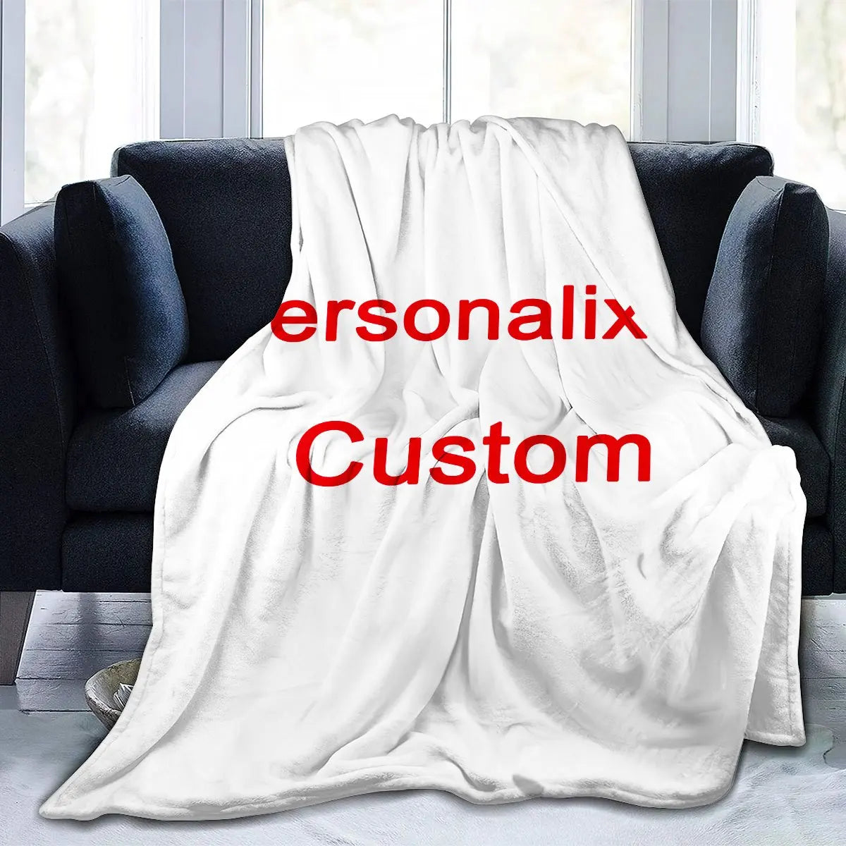 Personalized Photo Flannel Blanket Cozy