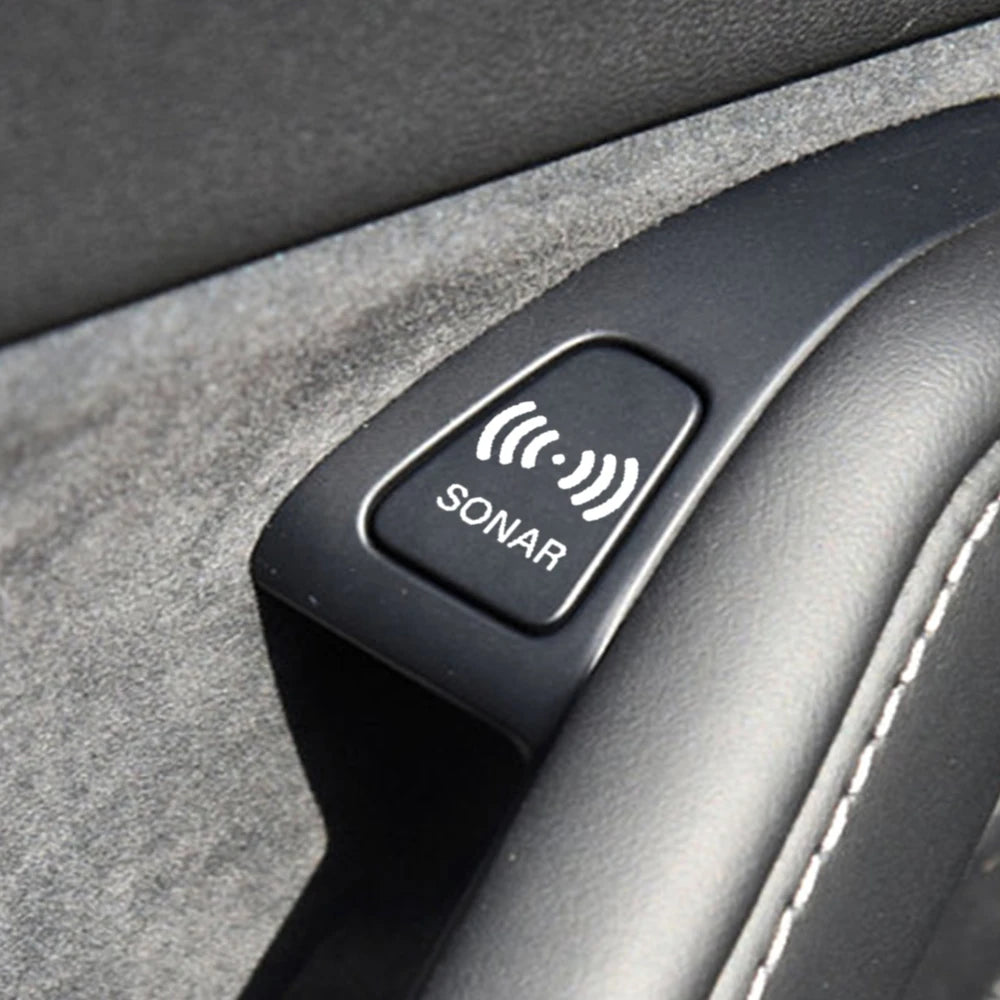 Funny Send it Carbon-Style Car Button Replacement Stickers