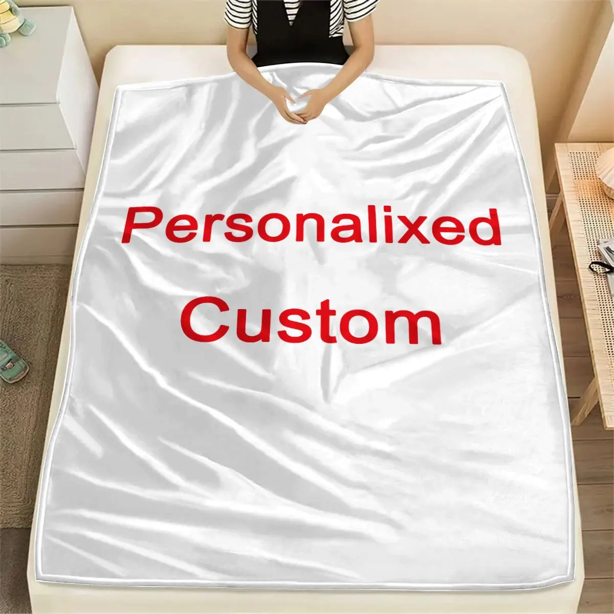 Personalized Photo Flannel Blanket Cozy