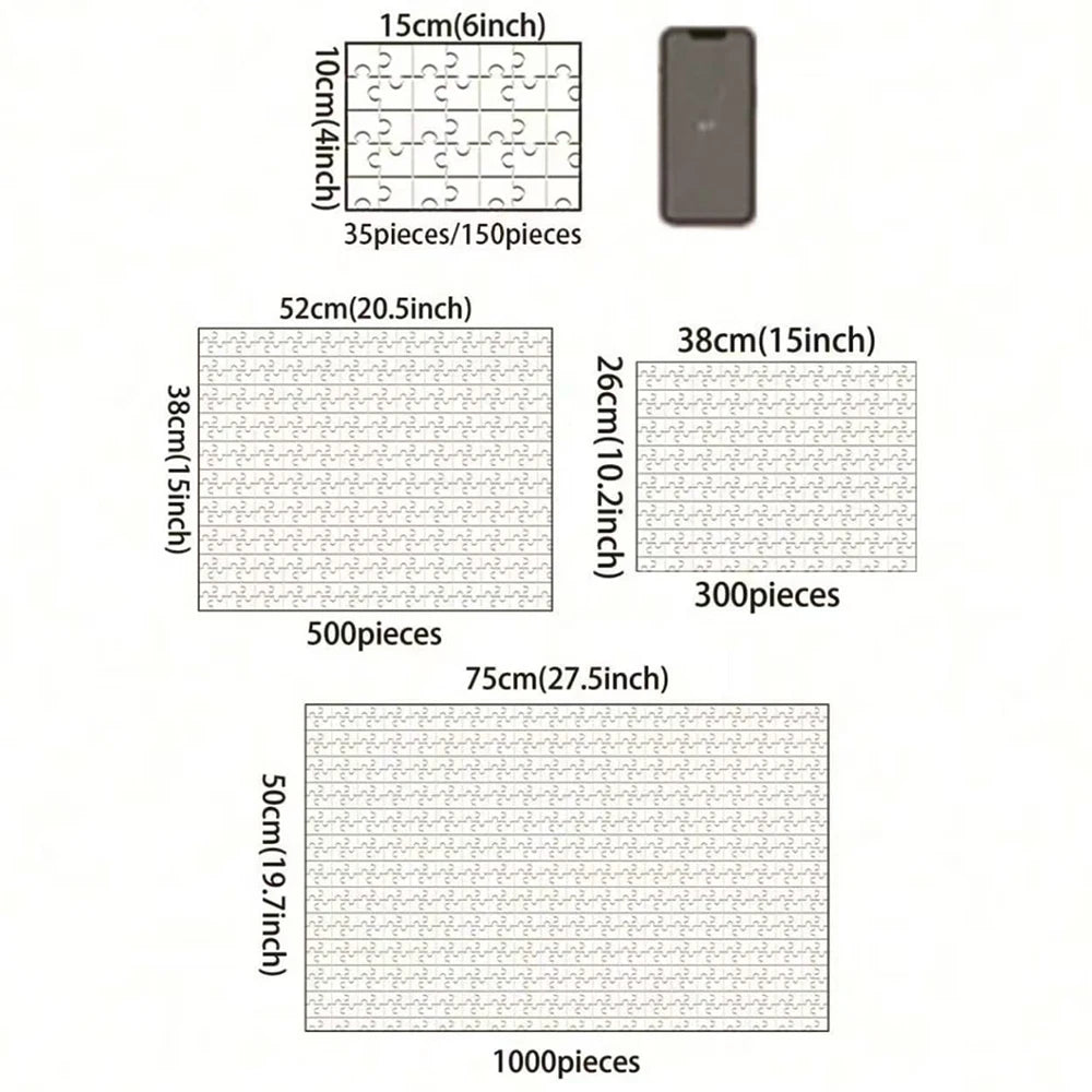 Custom Photo Puzzle Memory Set