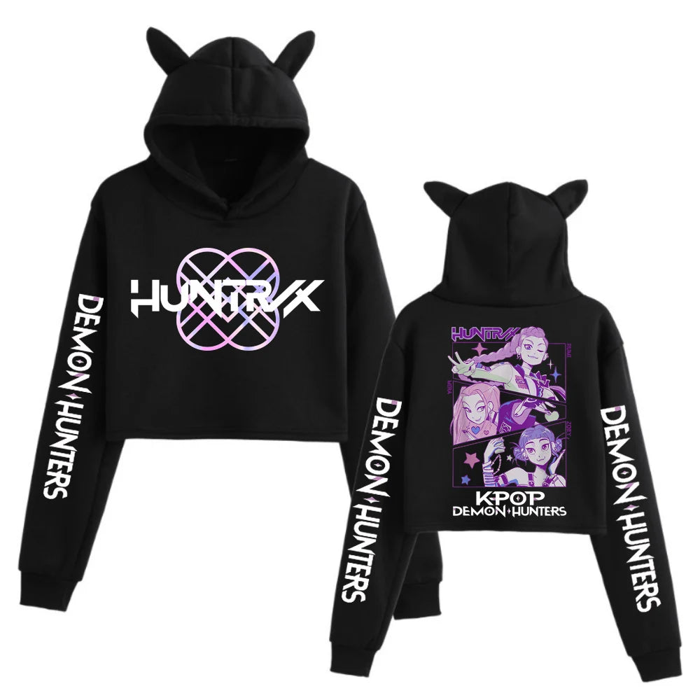 Demon Hunters Street Crop Hoodie