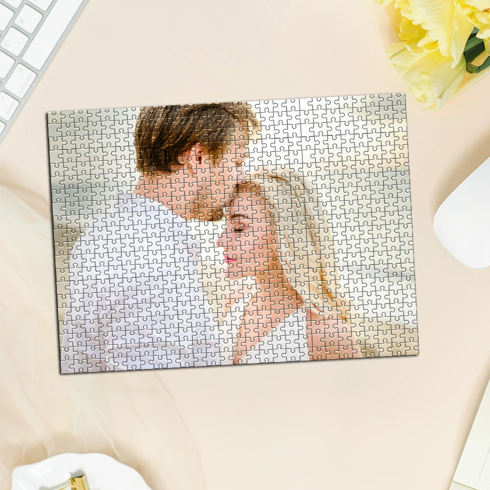 Custom Photo Puzzle Memory Set