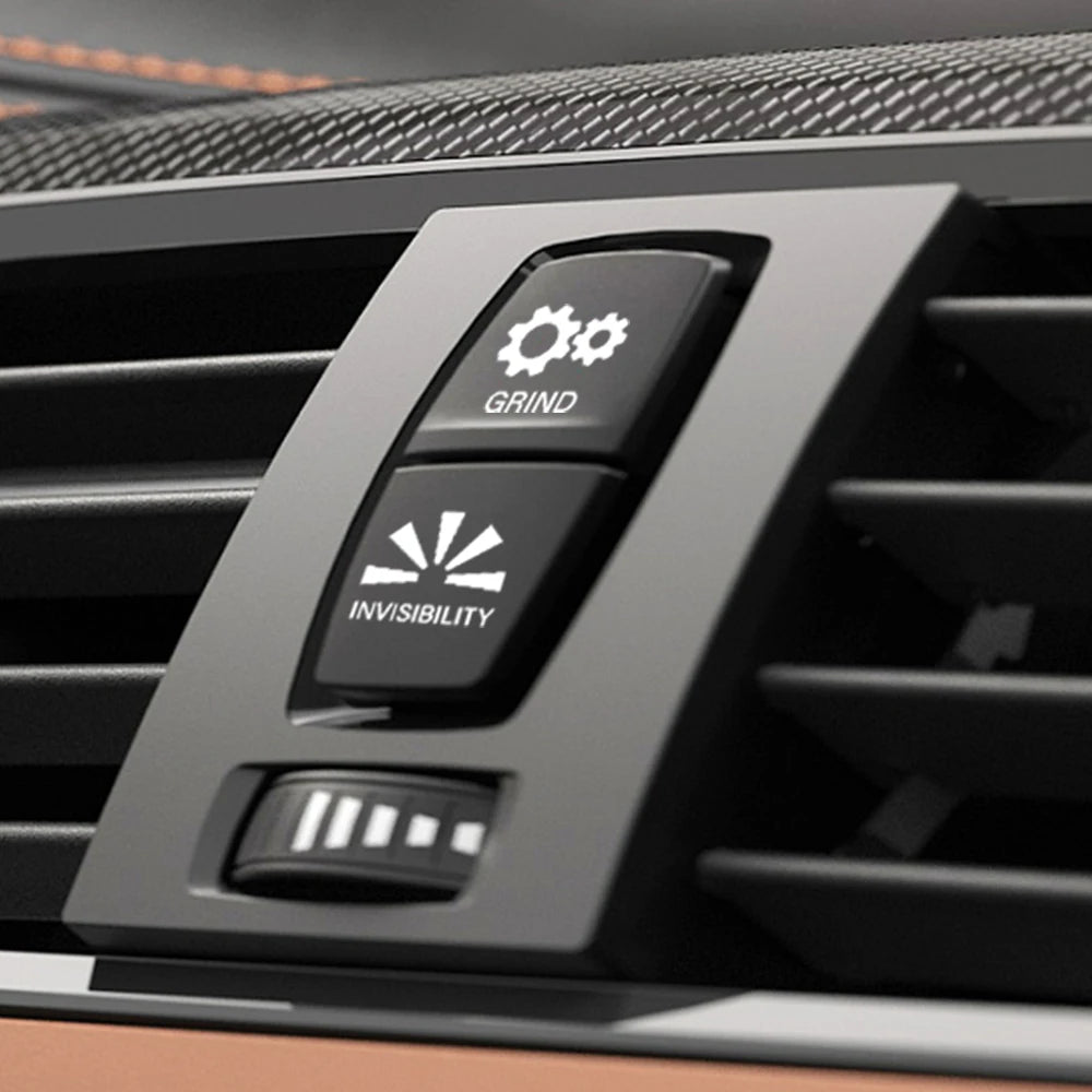 Funny Send it Carbon-Style Car Button Replacement Stickers