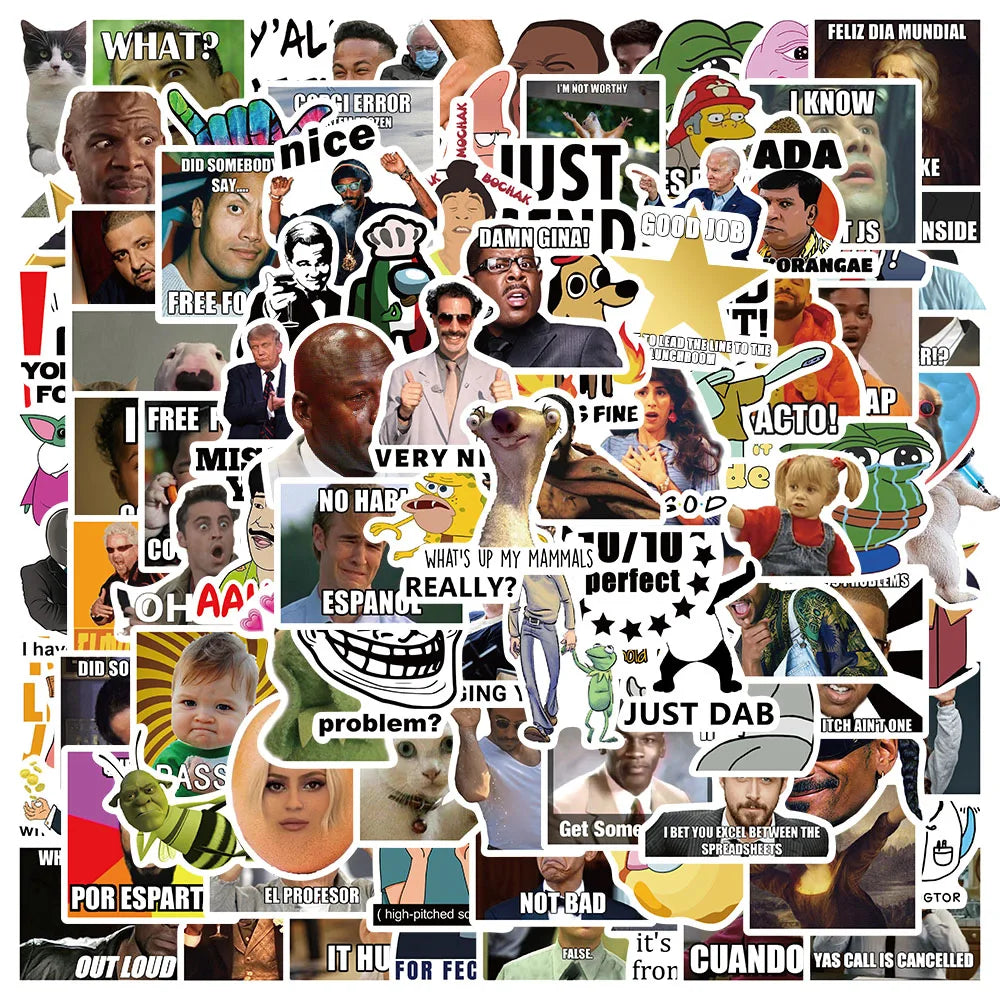 Bold Funny Meme Sticker Pack