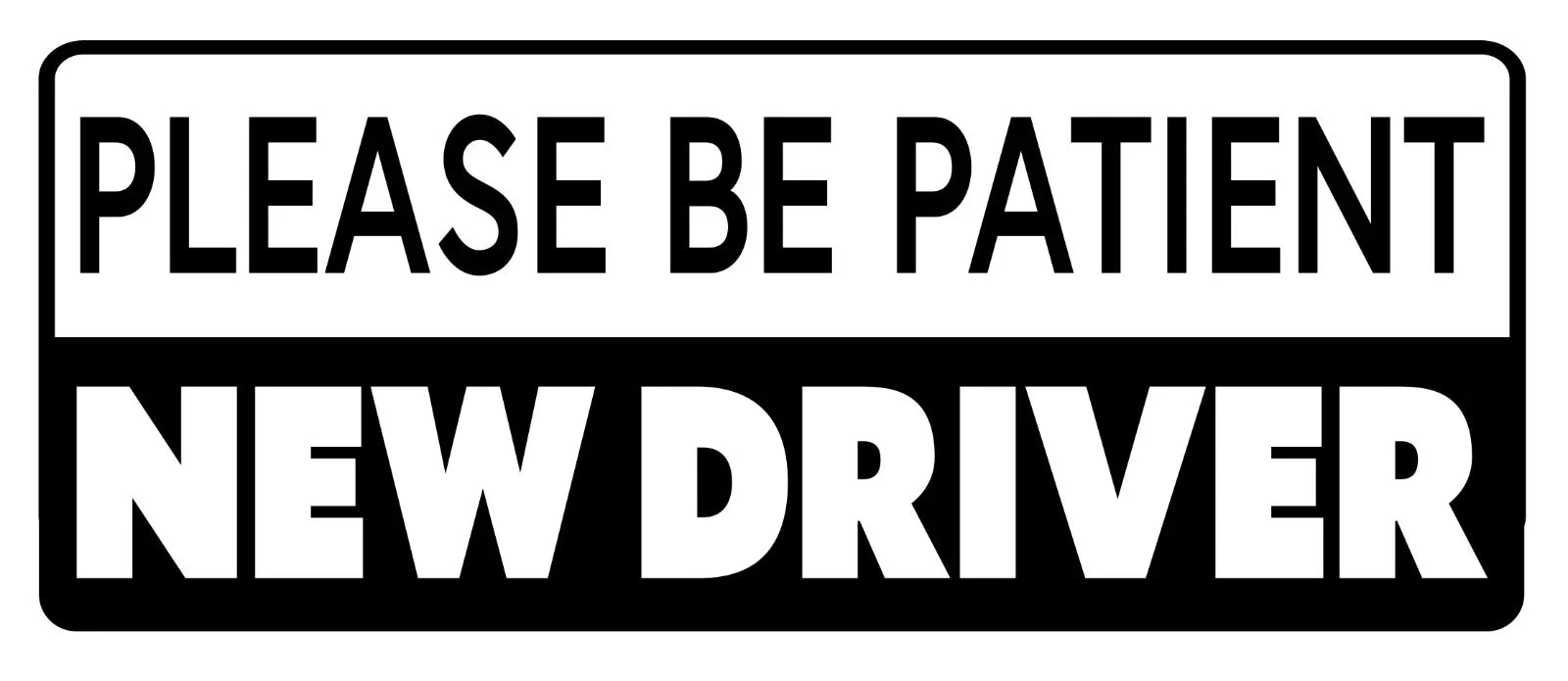 ✨ 7" NEW DRIVER Vinyl Decal – Student Driver Window Sticker – Any Color – Sticky Chix ✨