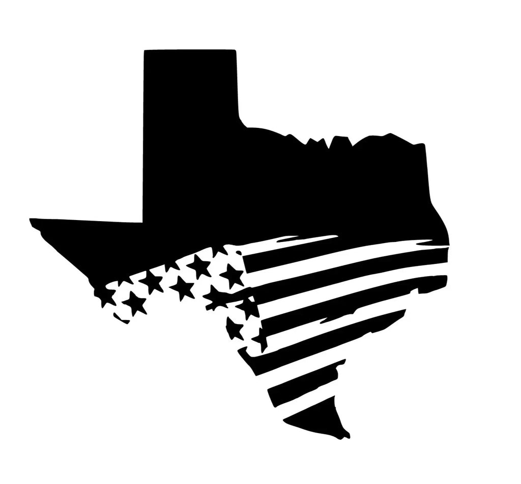 ✨ 6" Texas State Outline Vinyl Decal – Car Window & Laptop Sticker – Any Color – Sticky Chix ✨
