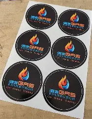 ✨ Custom Logo Sticker – Upload Any Image – Full Color Round 3" Vinyl Decal – Sticky Chix ✨